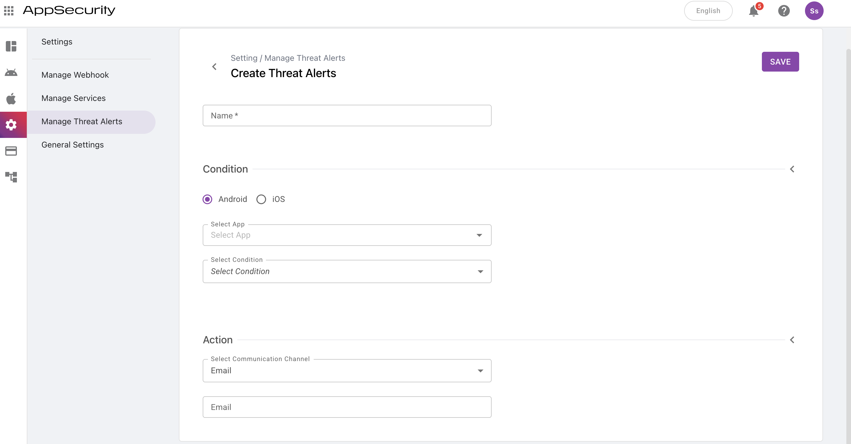 Create Threat Alert