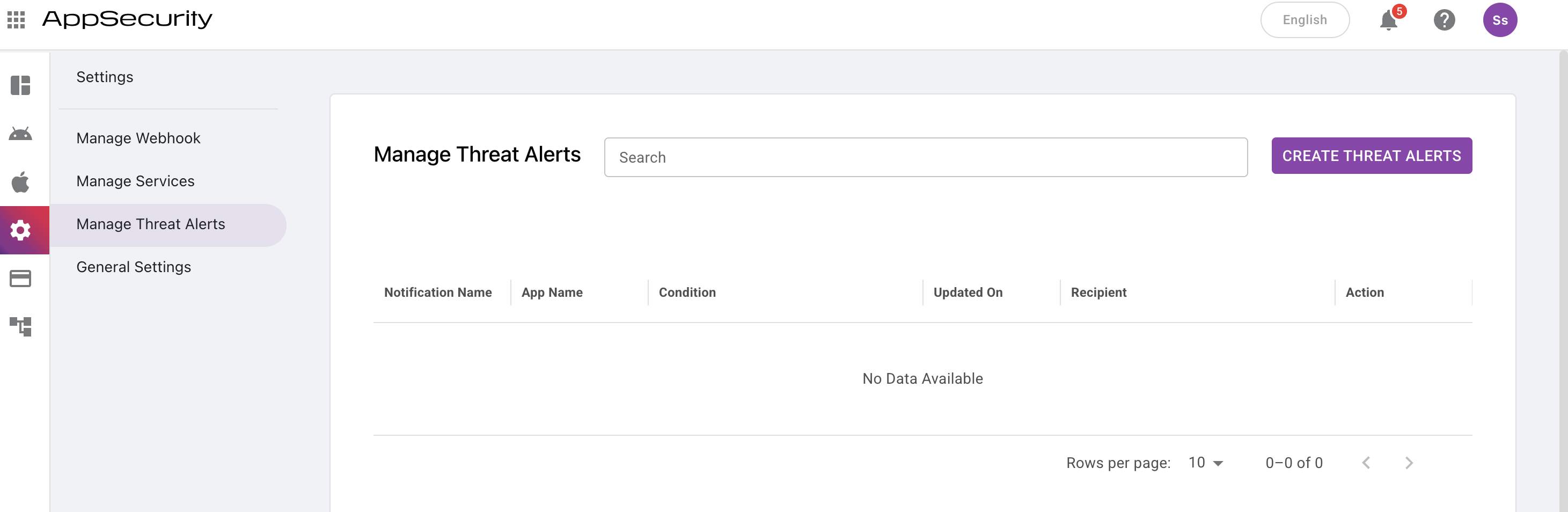 Create Threat Alert