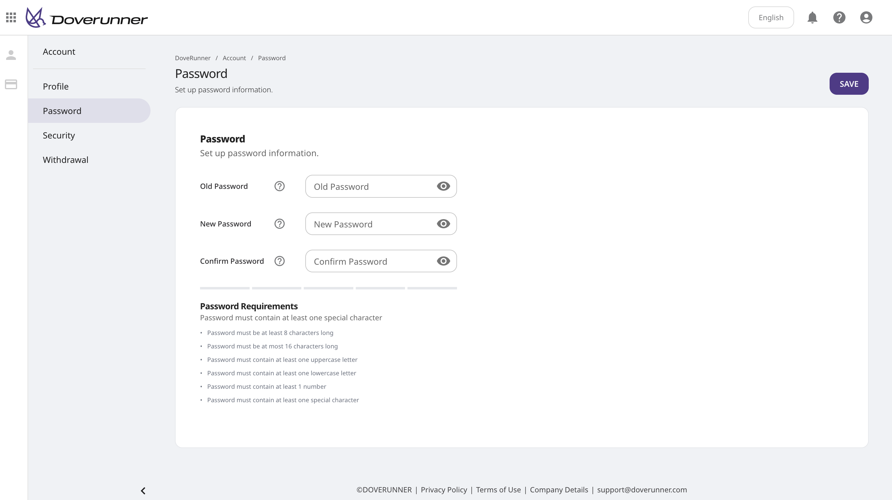 Change Password